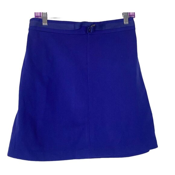 NWT THEORY Women Nolette Pleated Skirt Sz 4 Purple Office Career Casual 55-17 - Picture 3 of 9
